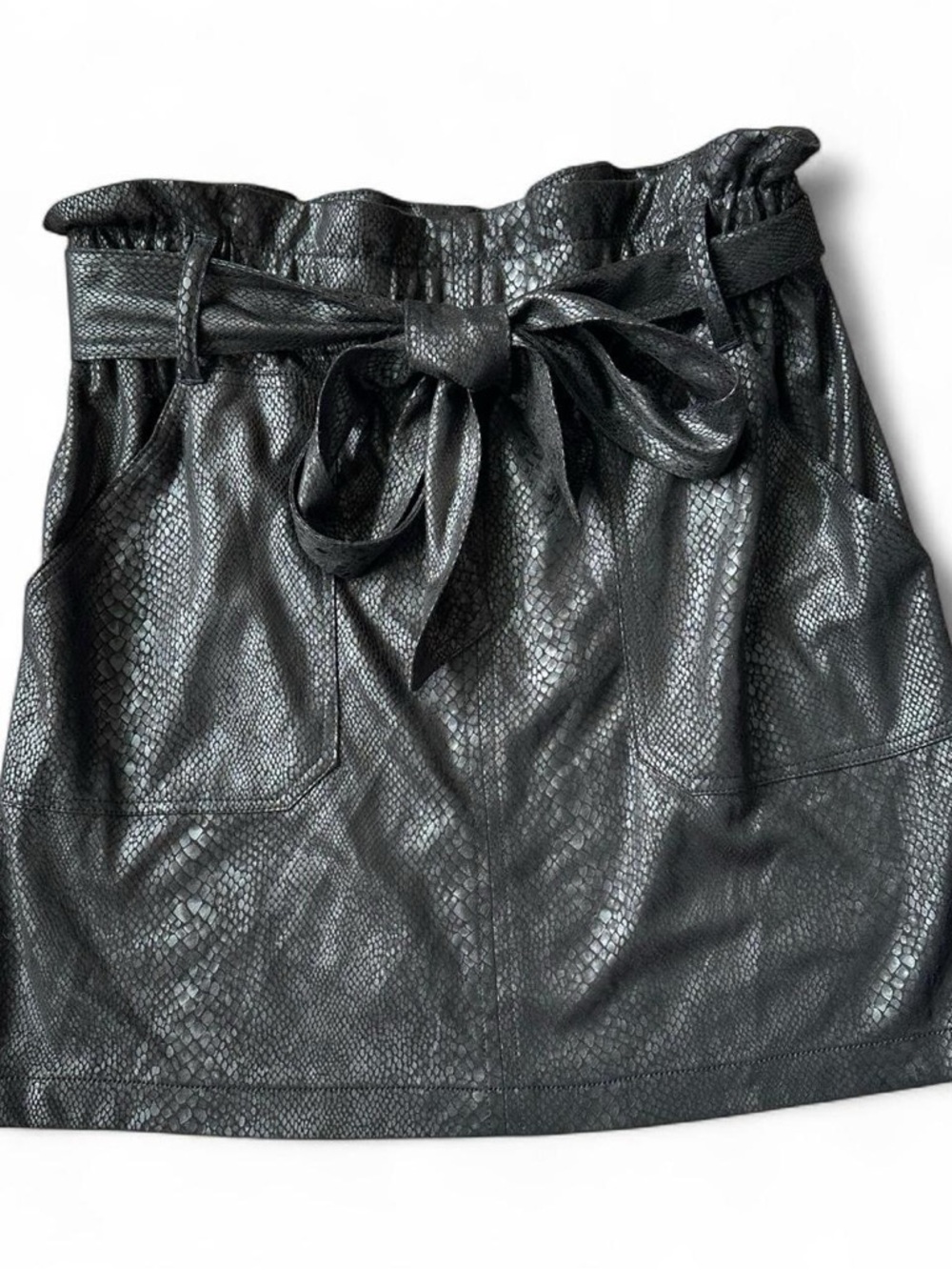 RACHEL Rachel Roy Keni Paperbag Waist Mini Skirt with Tie NWT Size Medium